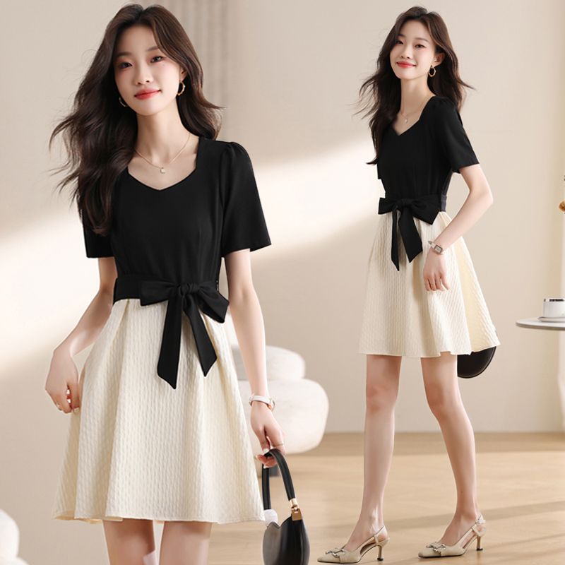 Two-Piece V-Neck Dress Set