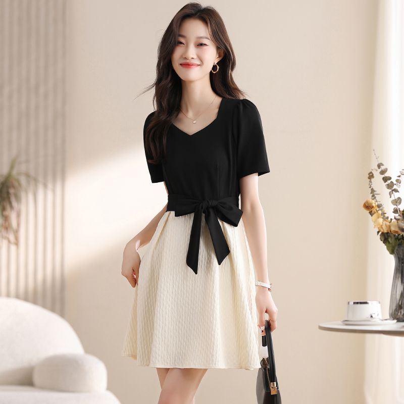 Two-Piece V-Neck Dress Set